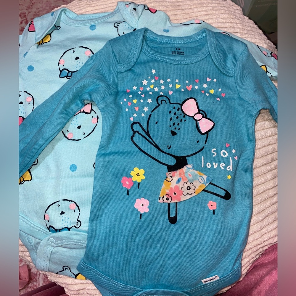 Cute Blue Baby Onesie Bundle
